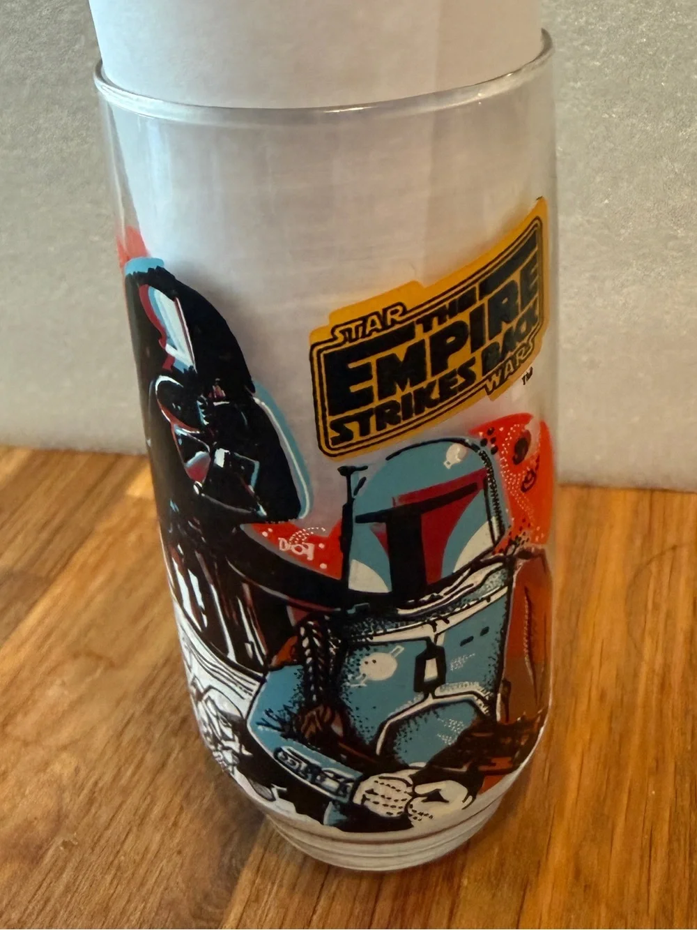 STAR WARS EMPIRE STRIKES BACK DARTH VADER BURGER KING VINTAGE COLLECTOR GLASS